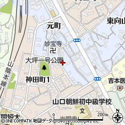山口県下関市元町6-33周辺の地図