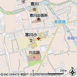 四国中央市立寒川小学校周辺の地図