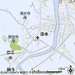 徳島県小松島市立江町清水146-1周辺の地図