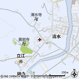 徳島県小松島市立江町清水21周辺の地図