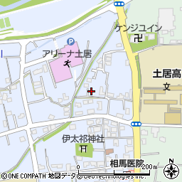 愛媛県四国中央市土居町土居307周辺の地図