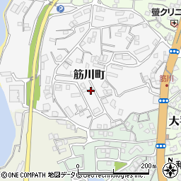 山口県下関市筋川町周辺の地図