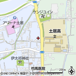 愛媛県四国中央市土居町土居286周辺の地図