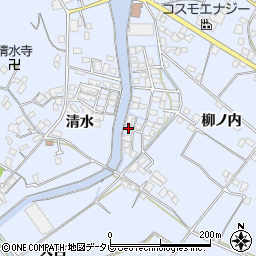 徳島県小松島市立江町清水166-33周辺の地図