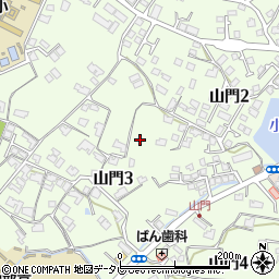 山口県宇部市山門3丁目2周辺の地図