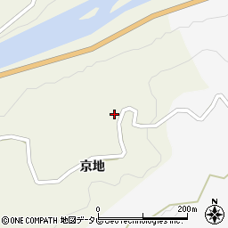 徳島県名西郡神山町下分京地83周辺の地図