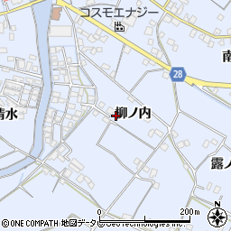 徳島県小松島市立江町柳ノ内周辺の地図