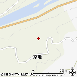徳島県名西郡神山町下分京地周辺の地図