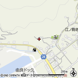 和歌山県日高郡由良町江ノ駒104周辺の地図