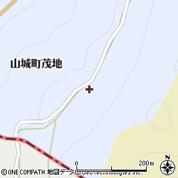 徳島県三好市山城町茂地307周辺の地図