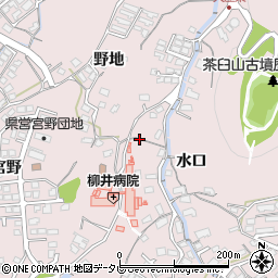 山口県柳井市柳井水口周辺の地図
