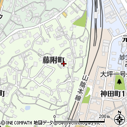 山口県下関市藤附町周辺の地図