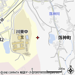 愛媛県新居浜市落神町7周辺の地図