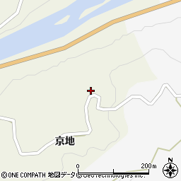 徳島県名西郡神山町下分京地57周辺の地図