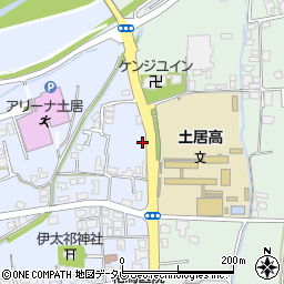 愛媛県四国中央市土居町土居291周辺の地図