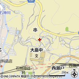 山口県柳井市神代串周辺の地図