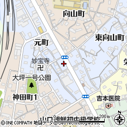 山口県下関市元町3-2周辺の地図
