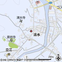 徳島県小松島市立江町清水150周辺の地図