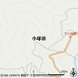 奈良県吉野郡十津川村小坪瀬周辺の地図