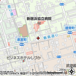 愛媛県新居浜市若水町1丁目7-11周辺の地図