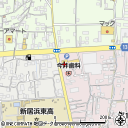 ファミリーマート新居浜川東店周辺の地図