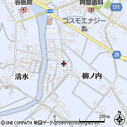 徳島県小松島市立江町清水166-11周辺の地図