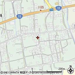 愛媛県四国中央市豊岡町長田202周辺の地図