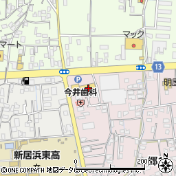 ダイソー新居浜川東店周辺の地図