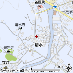 徳島県小松島市立江町清水201-3周辺の地図