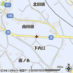 徳島新聞立江専売所周辺の地図