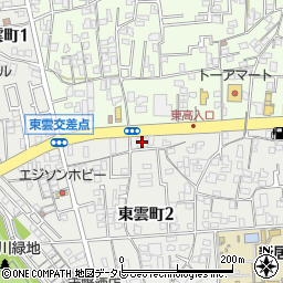 愛媛銀行新居浜東支店周辺の地図