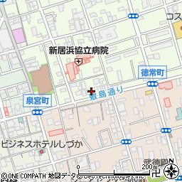 愛媛県新居浜市若水町1丁目7-6周辺の地図
