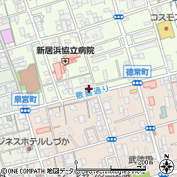 愛媛県新居浜市若水町1丁目7-2周辺の地図