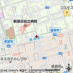 愛媛県新居浜市若水町1丁目7-1周辺の地図