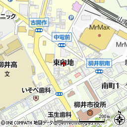 山口県柳井市古開作東向地周辺の地図