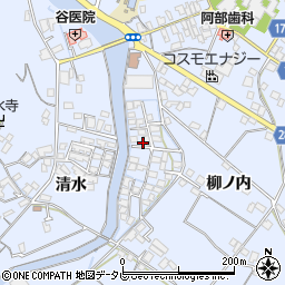 徳島県小松島市立江町清水166-63周辺の地図