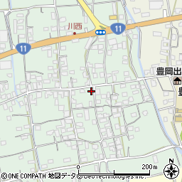 愛媛県四国中央市豊岡町長田100-1周辺の地図