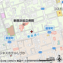 愛媛県新居浜市若水町1丁目7-52周辺の地図