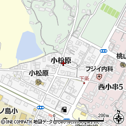 山口県宇部市小串小松原周辺の地図