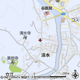 徳島県小松島市立江町清水205周辺の地図