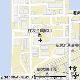 愛媛県新居浜市西原町周辺の地図