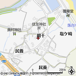 徳島県阿南市那賀川町色ケ島網干周辺の地図