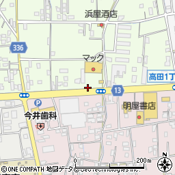 洗濯一番宇高店周辺の地図