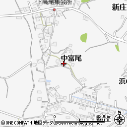 山口県柳井市新庄中富尾周辺の地図