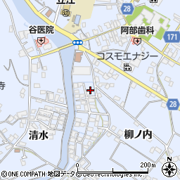 徳島県小松島市立江町清水166-29周辺の地図