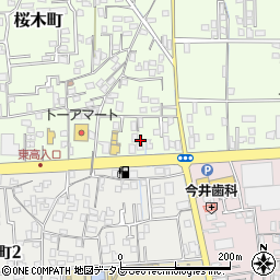 愛媛県新居浜市桜木町3周辺の地図