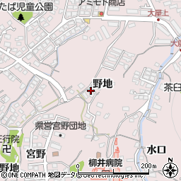 山口県柳井市柳井野地周辺の地図