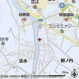 徳島県小松島市立江町清水166-19周辺の地図