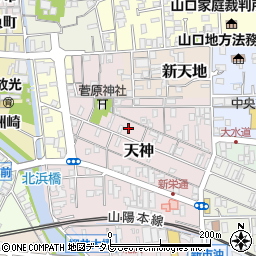 株式会社弘中商店　天神連絡所周辺の地図