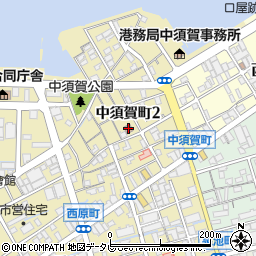 中須賀自治会館周辺の地図